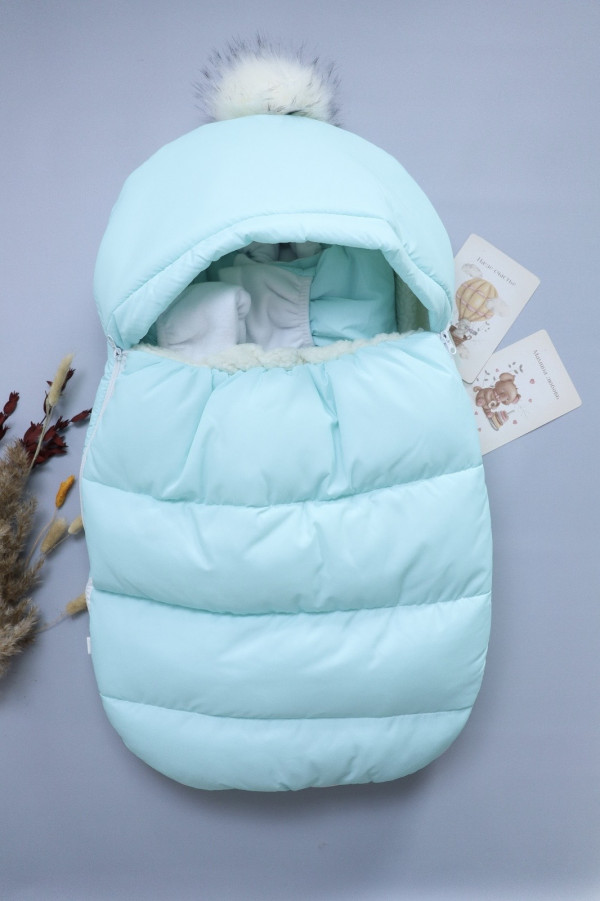 Комплект конверт с комбезом Бубон Ментол 