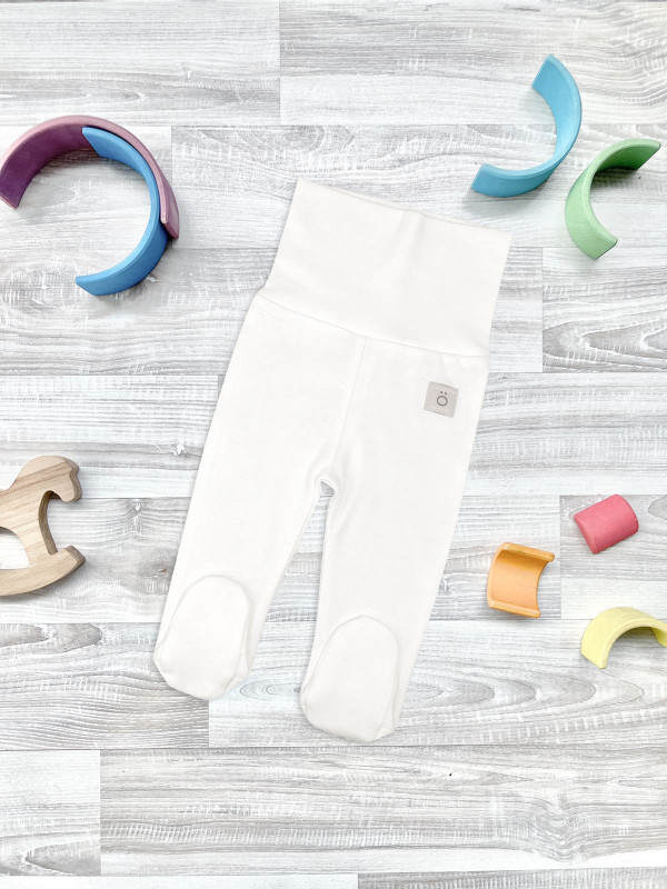 Ползунки Mjölk Экрю на широком поясе