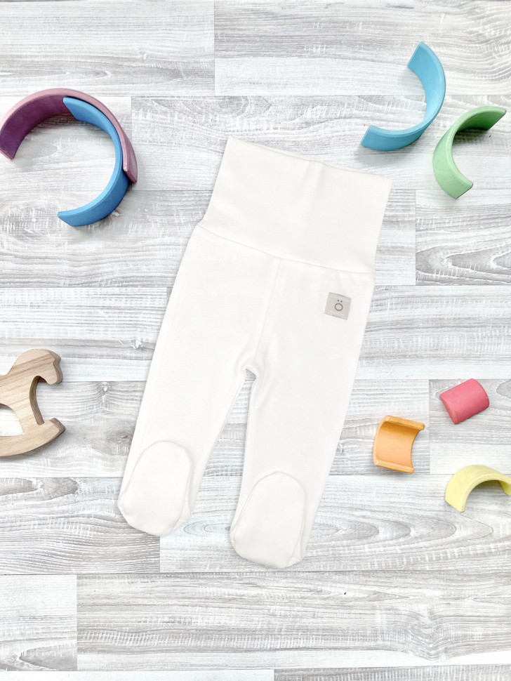 Ползунки Mjölk Экрю на широком поясе