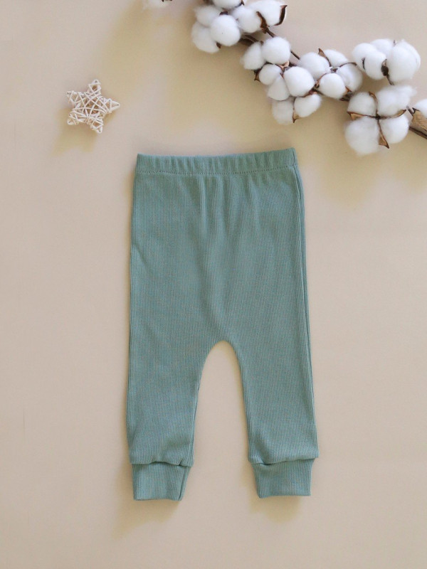 Штанишки для малыша (кашкорсе) Зелёный 