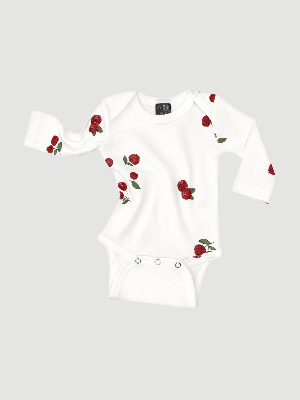 Боди Mjölk Брусника с длинным рукавом