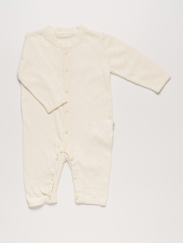 Комбинезон вязаный Точки Бежевый 