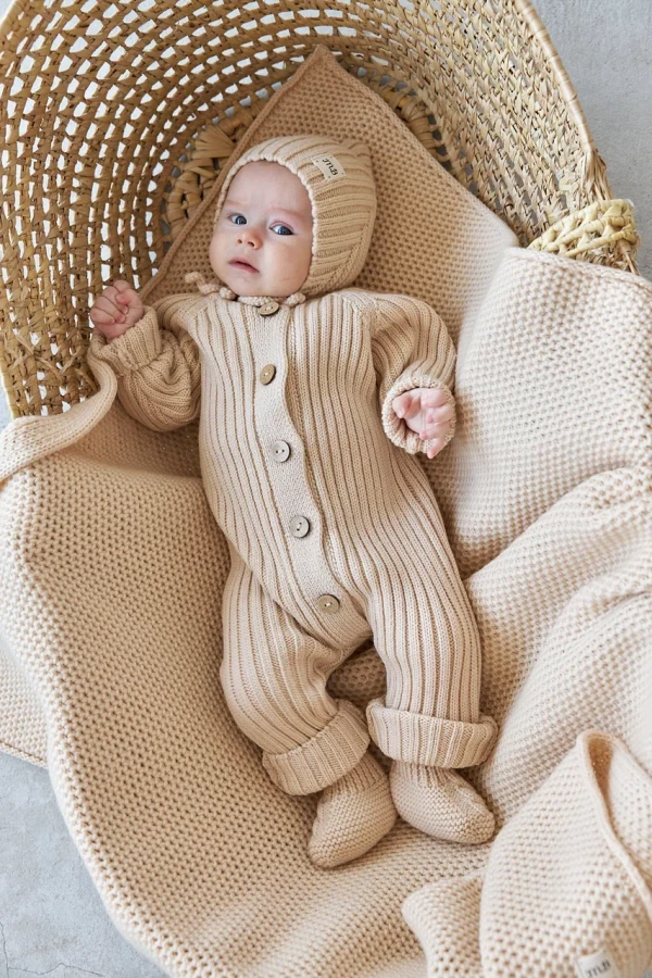 Комплект 3в1 лапша из меринос-кашемира Бежевый 