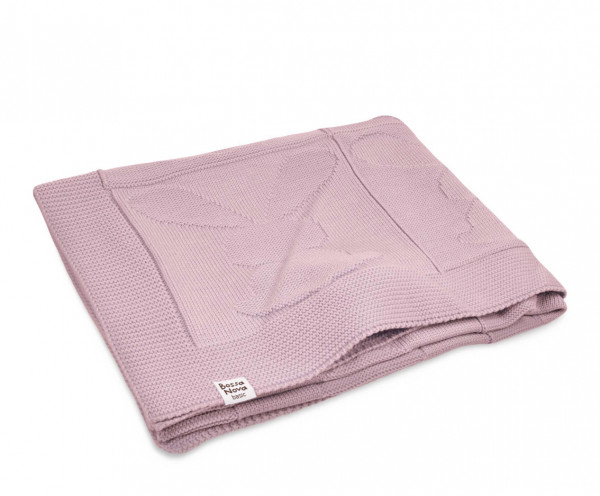 Плед для новорожденных Зайка Пудровый 120* 85 см