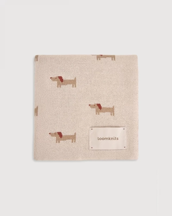 Плед с собачками Кешью