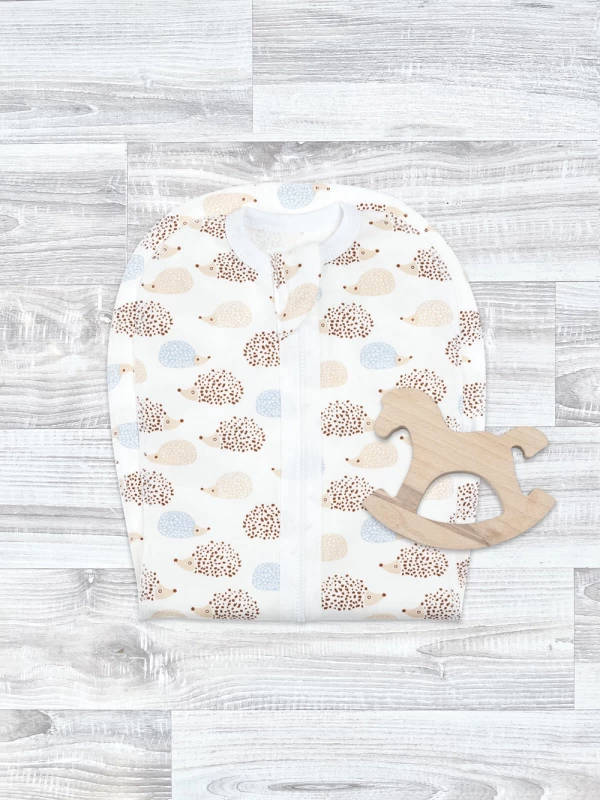 Пелёнка-кокон Mjölk Ёжики на экрю