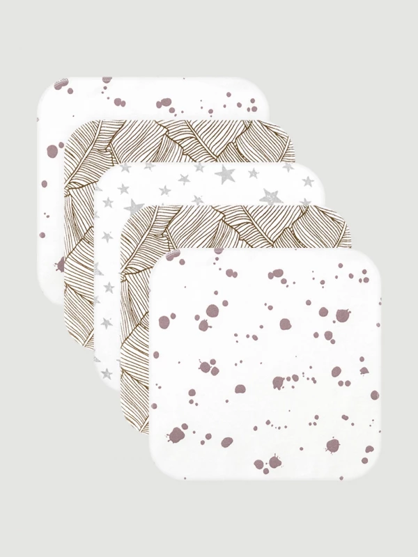 Набор платочков-слюнявчиков Mjölk Кляксы 20*20 см 