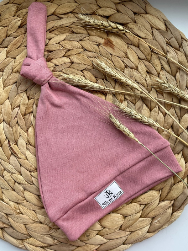 Шапочка-узелок Пудра 