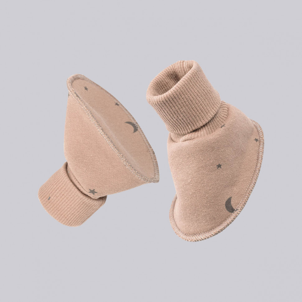 Утеплённые пинетки Mjölk Camel Moons