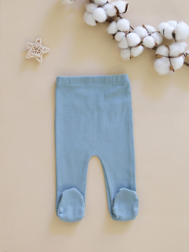 Штанишки для малыша (кашкорсе) Синий туман