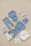 Штанишки для малыша (кашкорсе) Синий туман