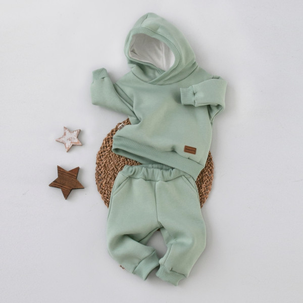 Спортивный костюм "Оверсайз" худи+штаны, футер, полынь