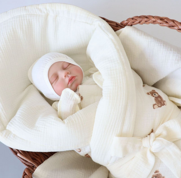 Комплект из муслина Мишки 