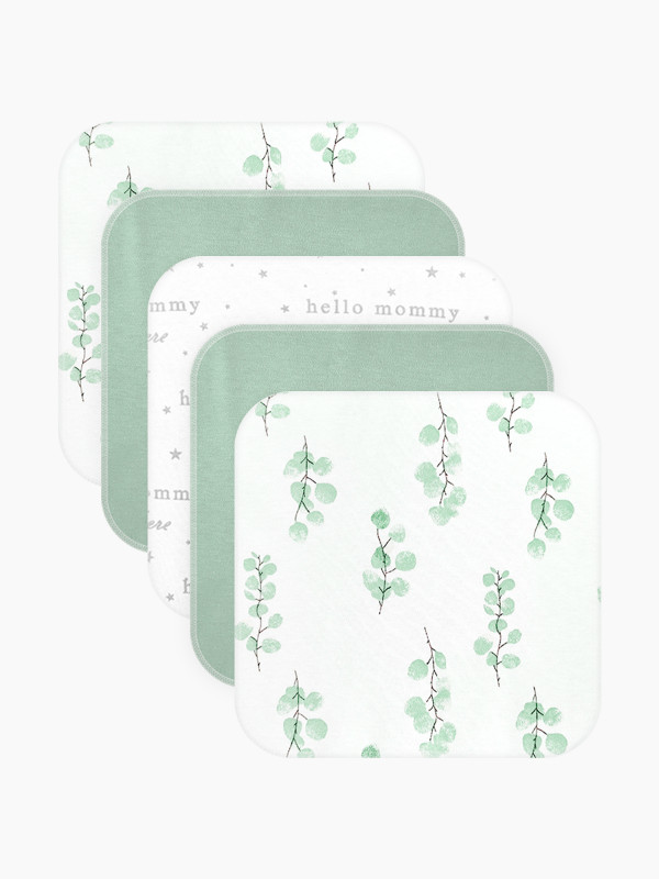 Набор платочков-слюнявчиков Mjölk Эвкалипт 20*20 см 