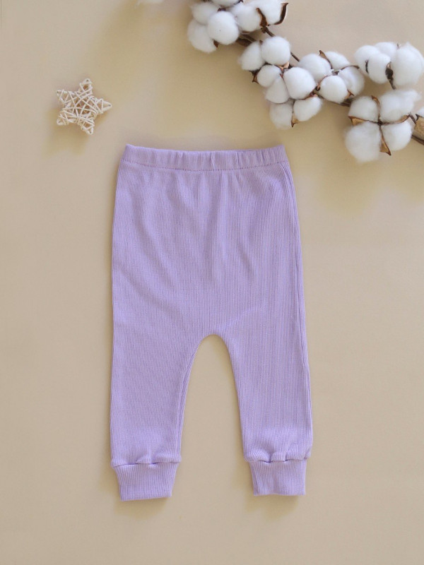 Штанишки для малыша (кашкорсе) Сиреневый 