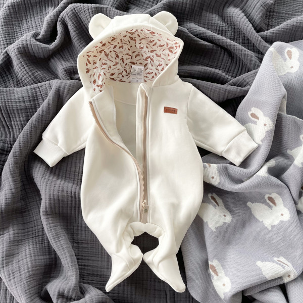 Комбинезон с начесом Мишка ЭКРЮ