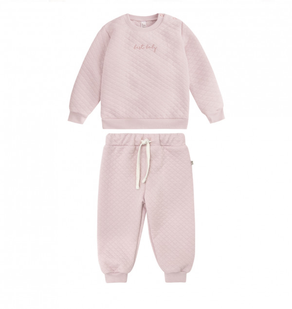 Костюм детский свитшот и брюки Розовый 