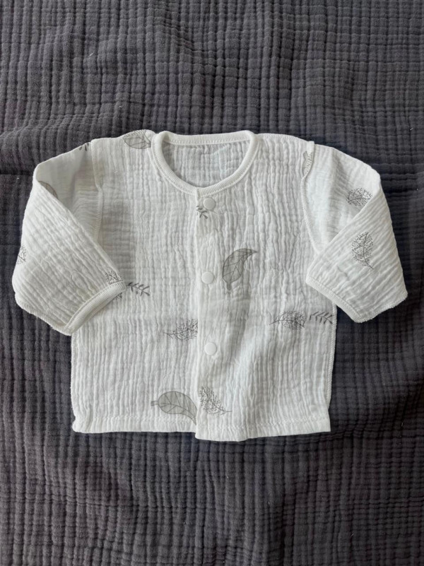 Кофточка из муслина жатка Листья