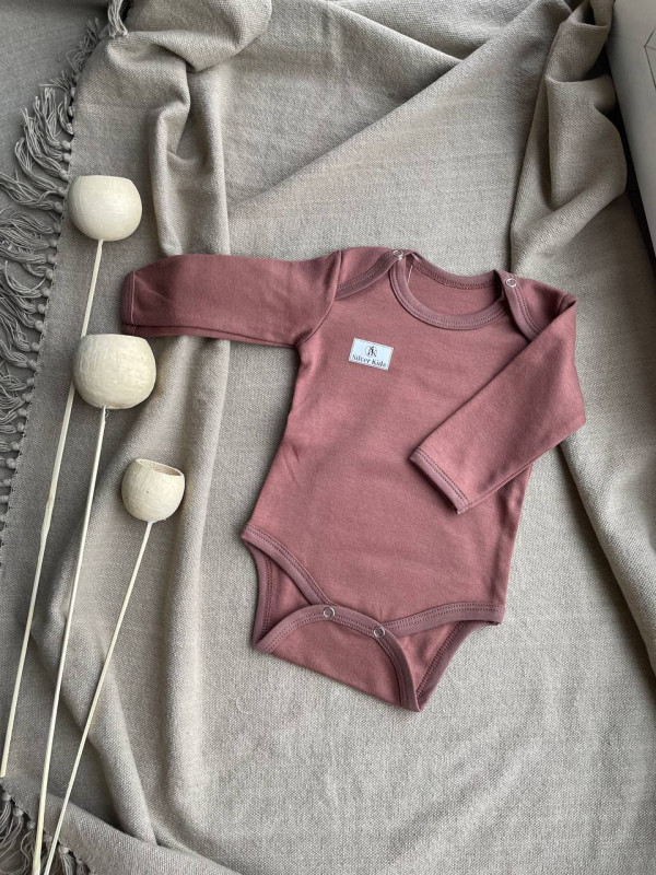 Боди длинный рукав Гвоздика