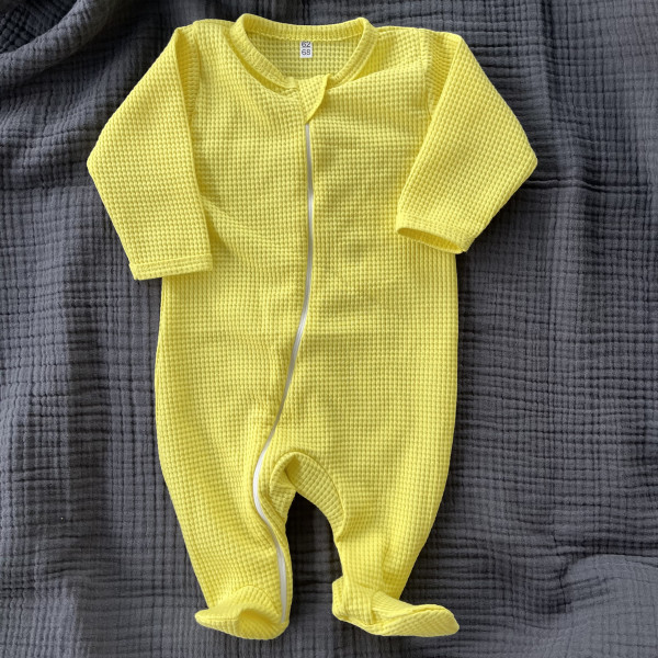  Комбинезон нательный  "Вафелька" Желтый 