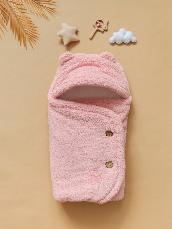 Конверт с капюшоном "TEDDY" Светло-пудровый 