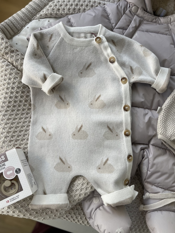 Комбинезон детский Кремовый Зайка