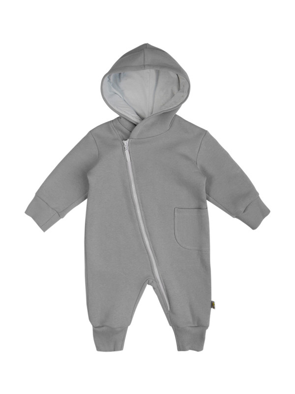 Комбинезон из футера с начёсом Стрит плюс Серый 
