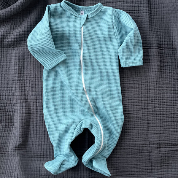 Комбинезон нательный "Вафелька" Бирюзовый 
