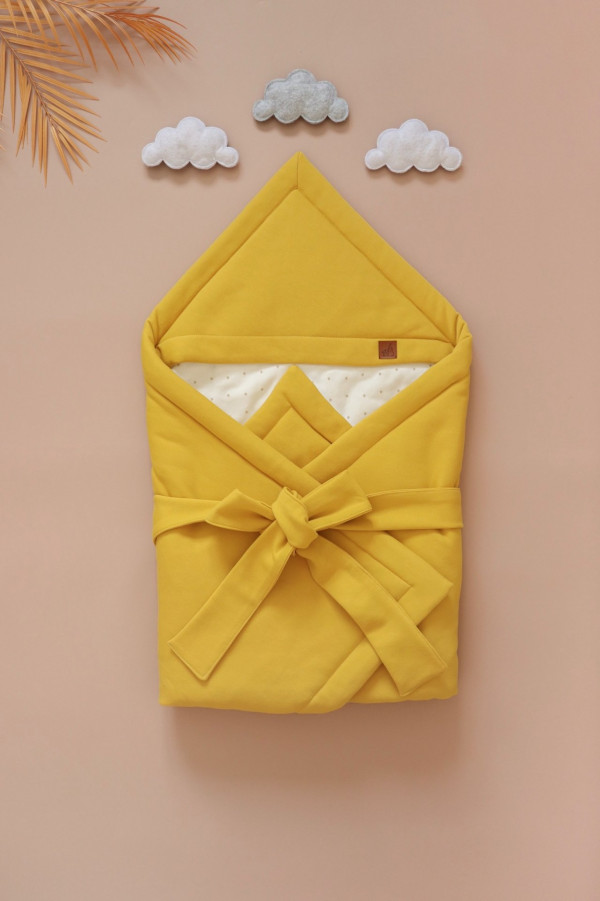 Конверт на выписку с поясом Горчичный 