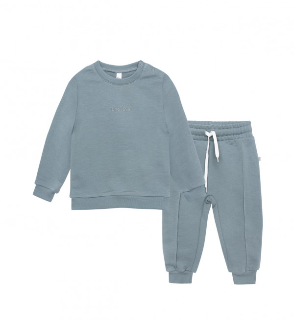 Костюм детский свитшот и брюки «One love light»