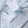 Одеяло-конверт на выписку 80х80 "Прованс" с бантом на резинке Зима Голубой