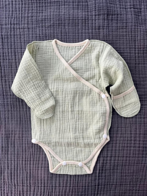 Боди жатка из муслина Зеленый 