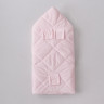 Одеяло-конверт на выписку 80х80 "Прованс" с бантом на резинке Зима Розовый 