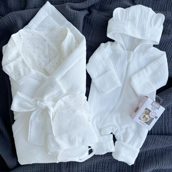 Комплект на выписку Лето Молочный 