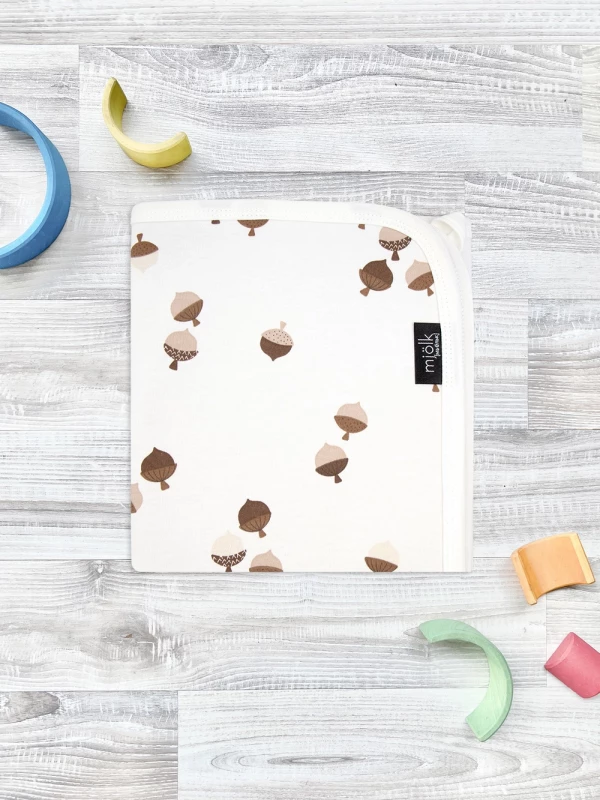 Двусторонний плед Mjölk Жёлуди 120*85 см