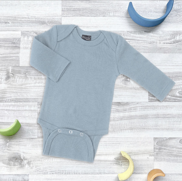 Боди Mjölk Baby Blue с длинным рукавом
