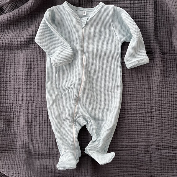 Комбинезон нательный "Вафелька" Синий туман 