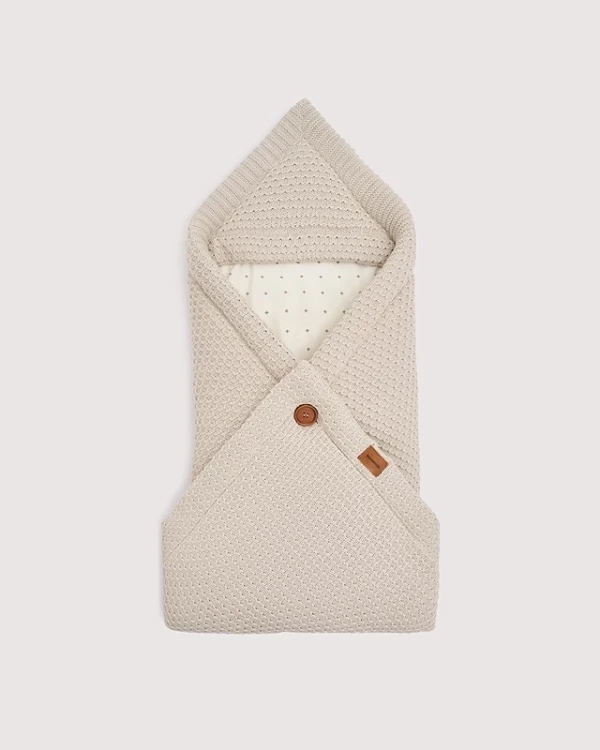 Конверт-плед 2в1 Universal вязаный ЛЕТО  Топленое молоко 