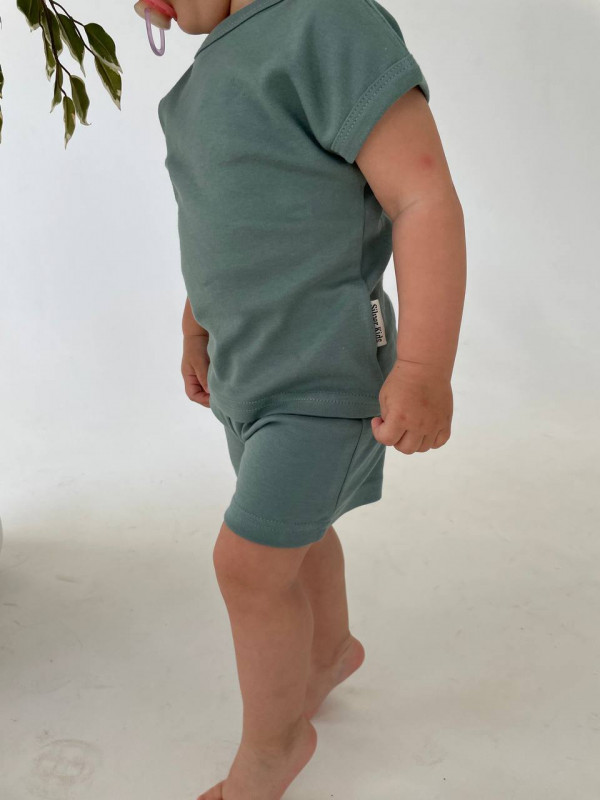 Комплект нательный 2пр (футболка+шорты) Хаки