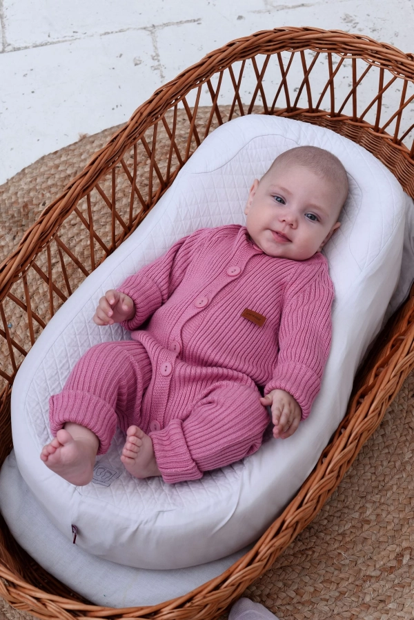 Комбинезон вязаный Розовый 