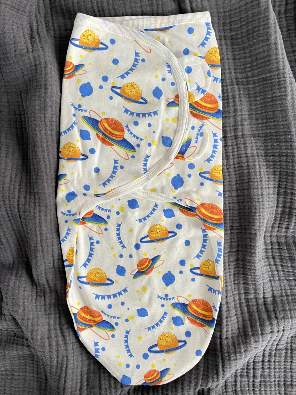 Пеленка кокон на липучке “Планета»