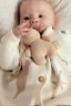 Кардиган детский Экрю птички