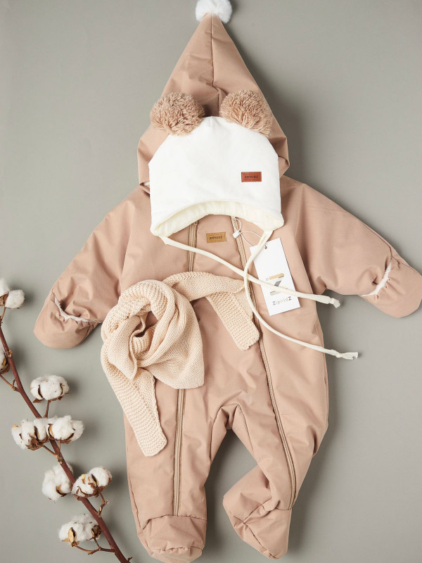 Комбинезон Помпон Бежевый 