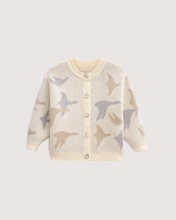 Кардиган детский вязаный Экрю