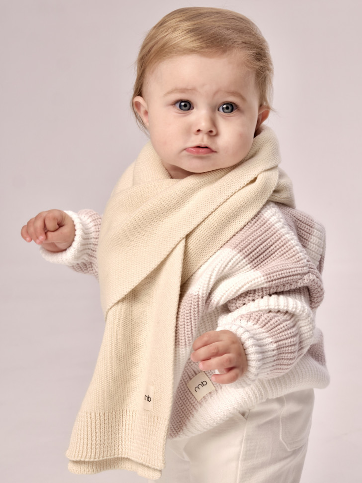 Шарф бейби (хлопок) Бежевый