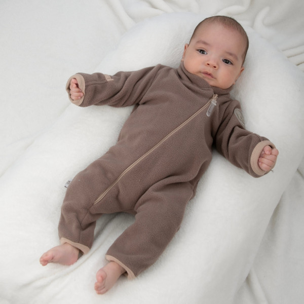 Комбинезон-поддева "Радуга-1",флис, шоколад