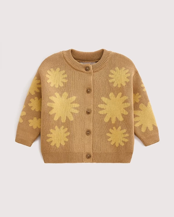 Кардиган детский вязаный Корица