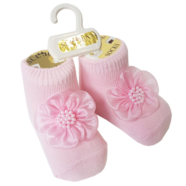 Носки для девочки Розовые0-3 мес