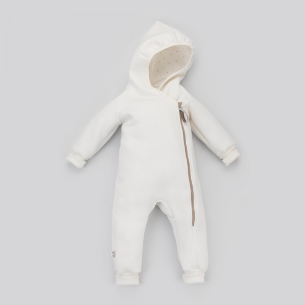 Комбинезон "Карамелле-2", футер Сахар с бежевым