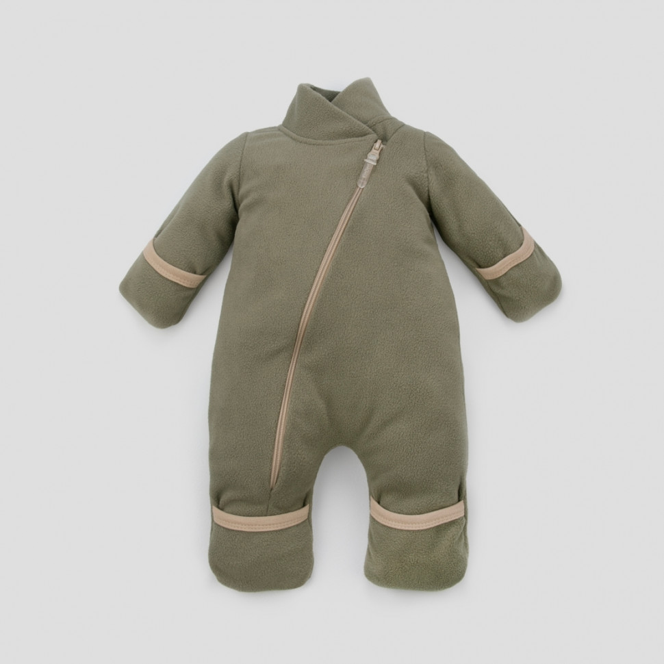 Комбинезон-поддева "Радуга-1",флис, светлый хаки